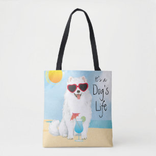 Summer Eskie Tote Bag