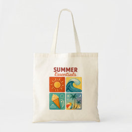 Summer Essentials Tas — Retro Beach Vibes