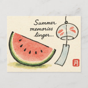 Summer Etegami Postcard Briefkaart