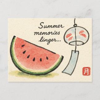 Summer Etegami Postcard Briefkaart
