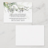 Summer Eucalyptus a Note on Gifts Wishing Well Informatiekaartje (Voorkant / Achterkant)