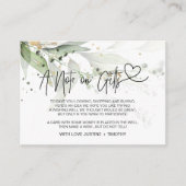 Summer Eucalyptus a Note on Gifts Wishing Well Informatiekaartje (Voorkant)