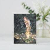 Summer Eve van Pre-Raphaelite Edward Robert Hughes Briefkaart (Staand voorkant)