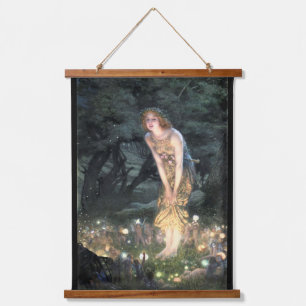 Summer Eve van Pre-Raphaelite Edward Robert Hughes Hangend Wandkleed