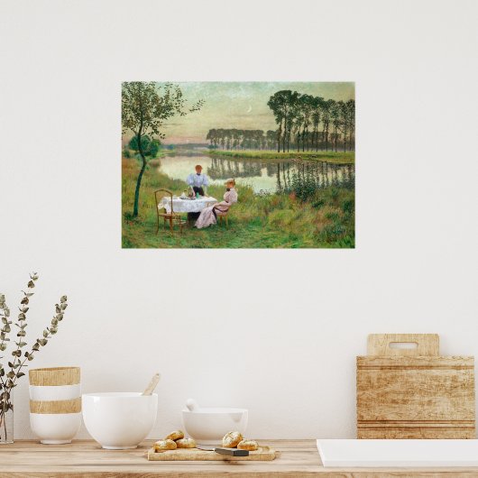 Summer Evening door Emile Claus Poster (Keuken)