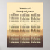 Summer Evening Rustic Woodland Weddenschap Poster (Voorkant)