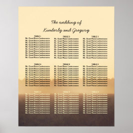 Summer Evening Rustic Woodland Weddenschap Poster