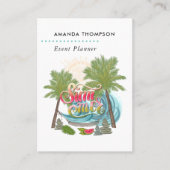 Summer Event Planner Visitekaartje (Voorkant)