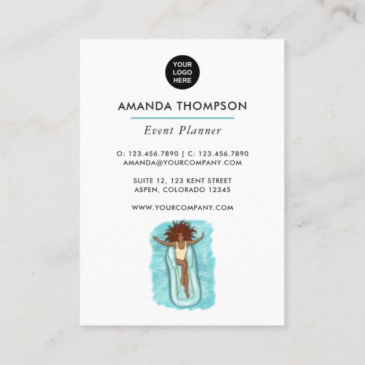 Summer Event Planner Visitekaartje (Achterkant)