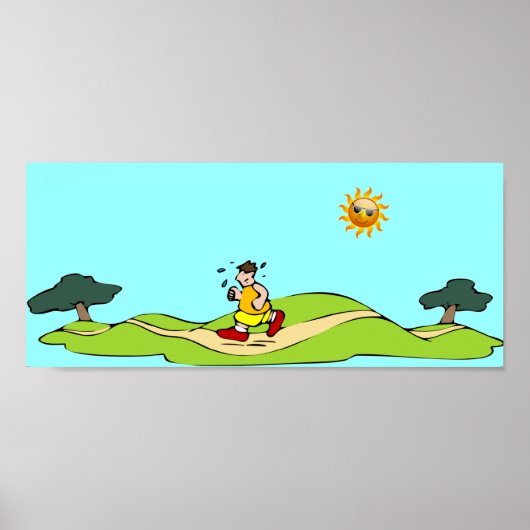 Summer Exercise Funny Poster (Voorkant)