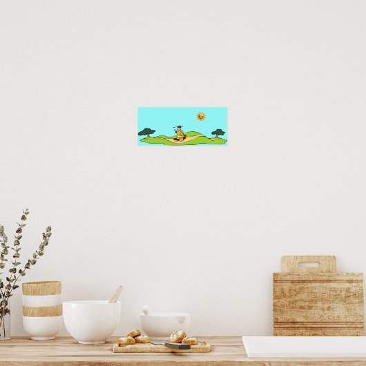 Summer Exercise Funny Poster (Keuken)