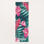 Summer Exotic Flowers Monogram Yogamat (Achterkant)