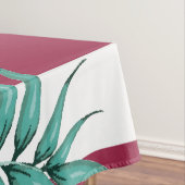 Summer Exotic Flowers striped Burgundy Tafelkleed (Voorbeeld)