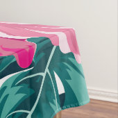 Summer Exotic Flowers striped Tafelkleed (Voorbeeld)