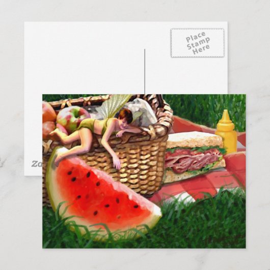 Summer Fairy Briefkaart (Voorkant / Achterkant)