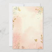 Summer Fairy Tale Enchanted Forest Quinceañera Kaart (Achterkant)