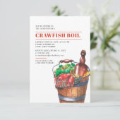 Summer Family Crawfish Boil Celebration Kaart (Staand voorkant)
