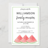 Summer Family Reunion Watermelon Magnetische Uitnodiging (Voorkant)
