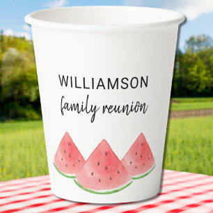 Summer Family Reunion Watermelon Papieren Bekers