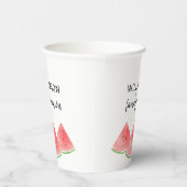 Summer Family Reunion Watermelon Papieren Bekers (Rechts)