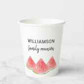 Summer Family Reunion Watermelon Papieren Bekers (Voorkant)