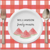 Summer Family Reunion Watermelon Papieren Bordje