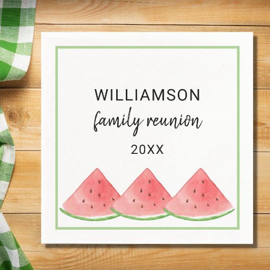 Summer Family Reunion Watermelon Servet