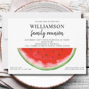 Summer Family Reunion Watermelon Uitnodiging