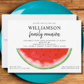Summer Family Reunion Watermelon Uitnodiging
