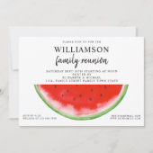 Summer Family Reunion Watermelon Uitnodiging (Voorkant)