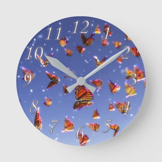 Summer Fantasia Clock Ronde Klok (Voorkant)