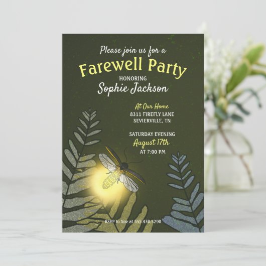 Summer Farewell Party Invitation Kaart (Staand voorkant)