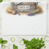 Summer Farm Baby Cow Theedoek (Gevouwen)