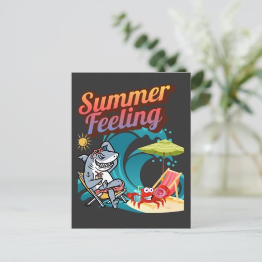"Summer Feeling"  Briefkaart (Staand voorkant)