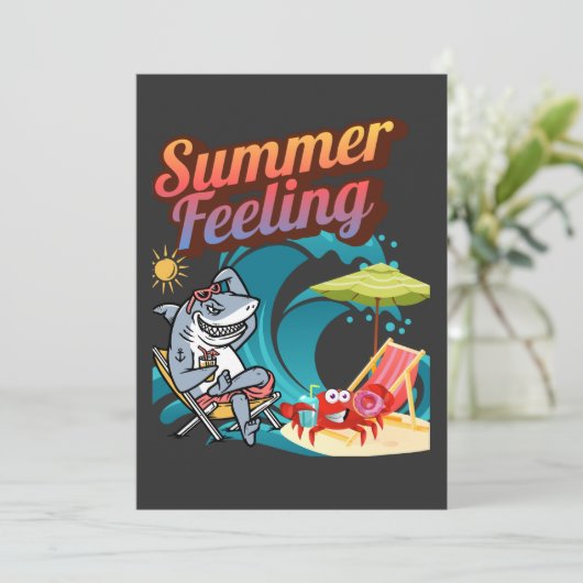 "Summer Feeling"  Kaart (Staand voorkant)