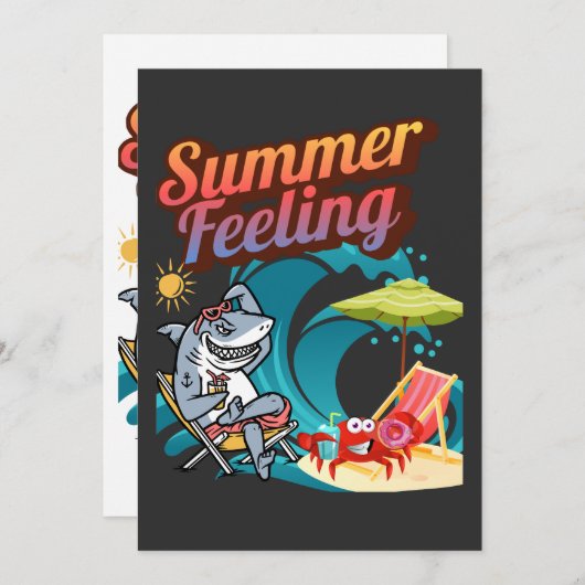 "Summer Feeling" Kaart (Voorkant / Achterkant)