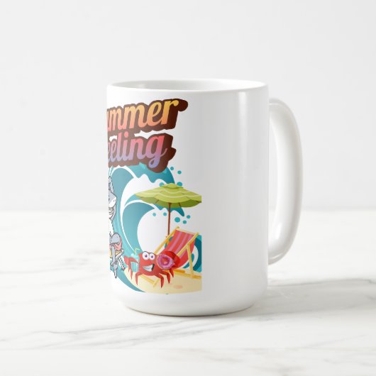 "Summer Feeling"  Koffiemok (Voorkant rechts)