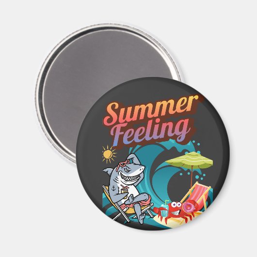 "Summer Feeling"  Magneet (Voorkant / Achterkant)