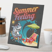 "Summer Feeling" Reclamebord Met Voetstuk (Insitu)