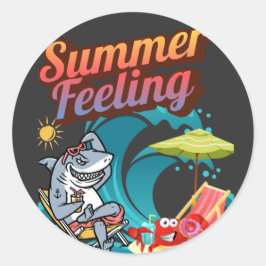 "Summer Feeling"  Ronde Sticker