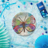 Summer Feelings Vlinder Papier Bord (Feest)