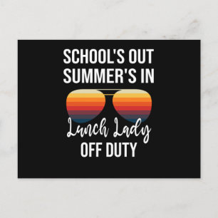 Summer Feestdagen Afstuderen Lunchtime School Lunc Briefkaart