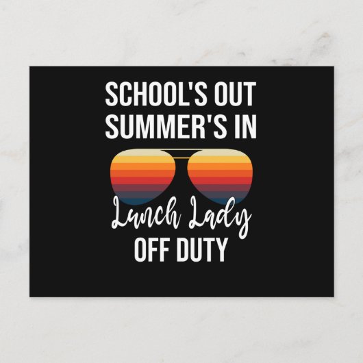 Summer Feestdagen Afstuderen Lunchtime School Lunc Briefkaart (Voorkant)