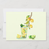 Summer Feestdagen Kaart Fresh Lemon Juice Drink (Achterkant)
