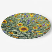 Summer Field of Sunflowers and Wildflowers Papieren Bordje (Gekanteld)