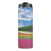 Summer Field Rows of Flowers Thermosbeker (Voorkant)
