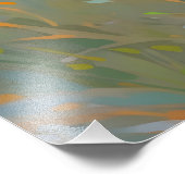 Summer Fields anime impressionisme Foto Afdruk (Hoek)