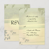 Summer Fields Wedding RSVP Kaartje (Voorkant / Achterkant)
