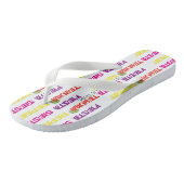 Summer Fiesta Siesta Tequila Repeat Bride Tribe Teenslippers (Schuin)