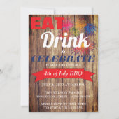 Summer Fireworks BBQ Kaart (Voorkant)